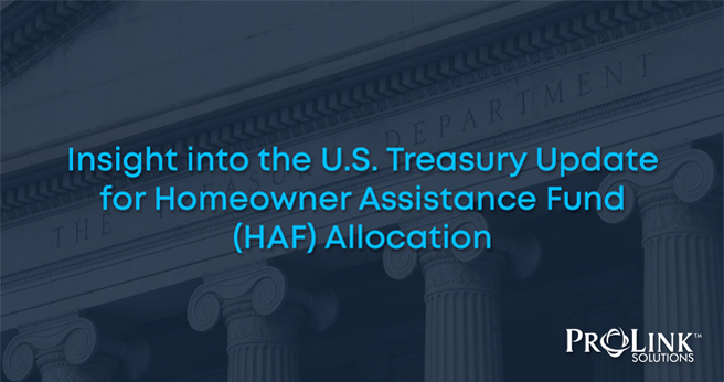 Insight into the U.S. Treasury Update for Homeowner Assistance Fund (HAF) Allocation